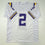 Autographed/Signed Justin Jefferson LSU White College Football Jersey JSA COA