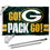 WinCraft Green Bay Packers Go Pack Go Flag Pole and Bracket Mount Kit - Sports Collectibles, Sports Memorabilia, Sports Fan Shop, Sports Gifts