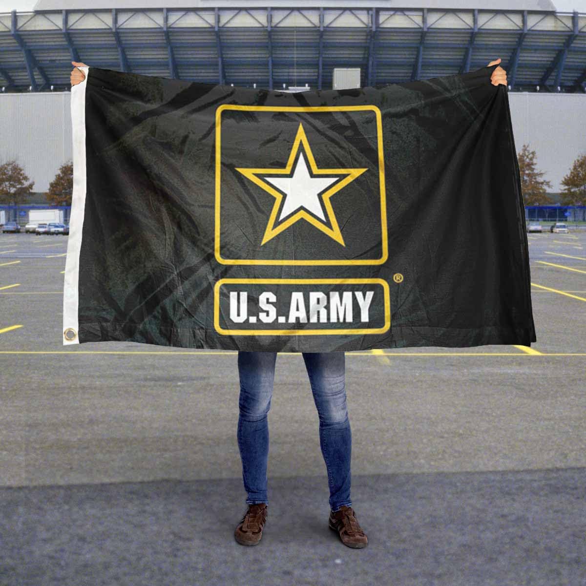 College Flags & Banners Co. United States Army Star Logo Mark Flag - Sports Collectibles, Sports Memorabilia, Sports Fan Shop, Sports Gifts