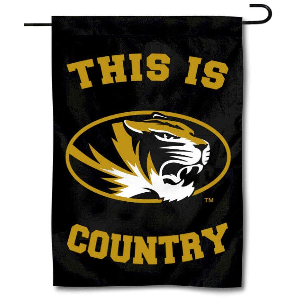 College Flags & Banners Co. Missouri Tigers Country Garden Flag and USA Flag Stand Pole Holder Set - Sports Collectibles, Sports Memorabilia, Sports Fan Shop, Sports Gifts