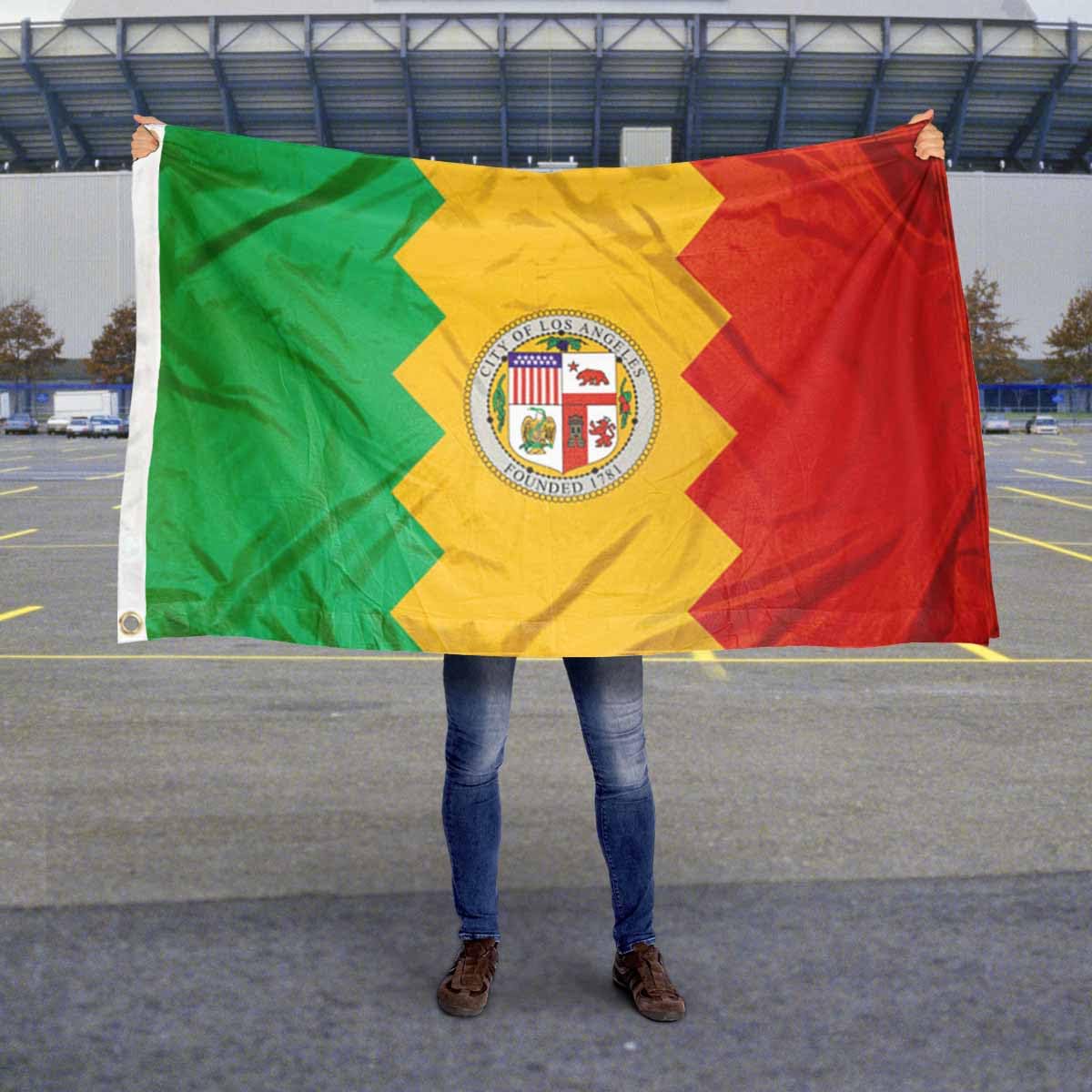 Sports Flags Pennants Company City of Los Angeles Flag 3x5 Foot Banner - Sports Collectibles, Sports Memorabilia, Sports Fan Shop, Sports Gifts