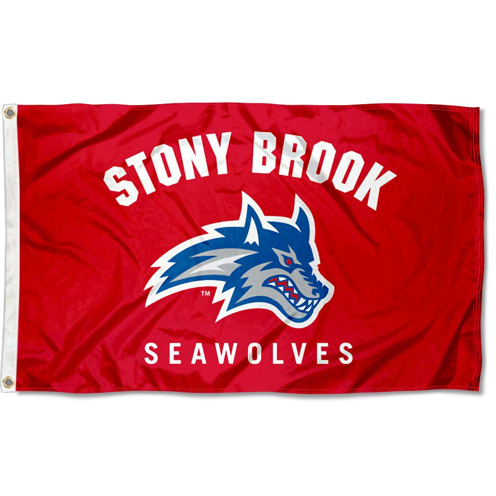 College Flags & Banners Co. Stony Brook Seawolves Flag - Sports Collectibles, Sports Memorabilia, Sports Fan Shop, Sports Gifts