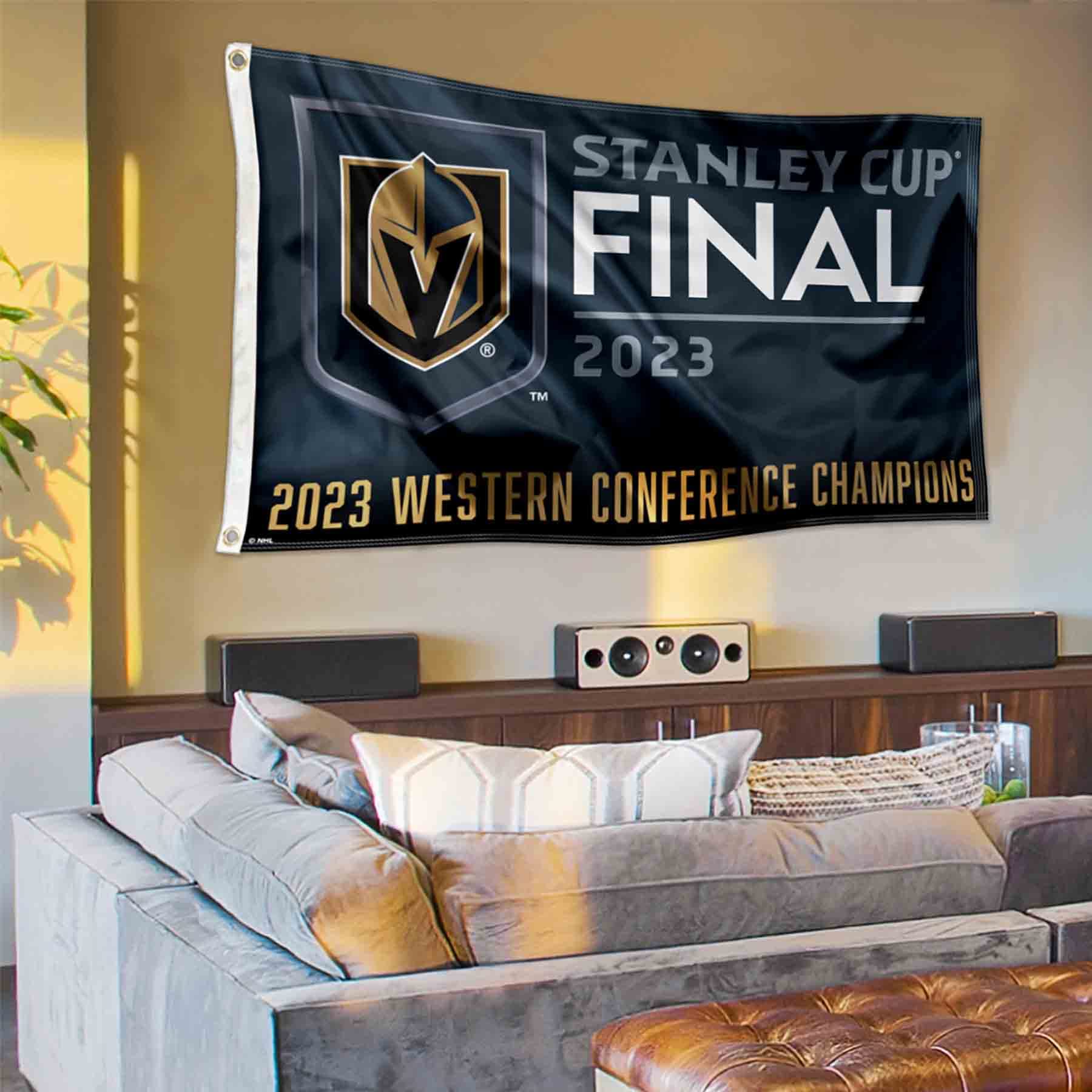 WinCraft Vegas Golden Knights 2023 Stanley Cup Finals Grommet Flag - Sports Collectibles, Sports Memorabilia, Sports Fan Shop, Sports Gifts