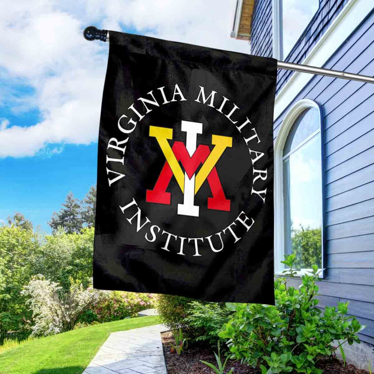 Virginia Military VMI Banner Flag with Flag Pole Set - Sports Collectibles, Sports Memorabilia, Sports Fan Shop, Sports Gifts