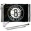 WinCraft Brooklyn Nets Flag Pole and Bracket Set - Sports Collectibles, Sports Memorabilia, Sports Fan Shop, Sports Gifts