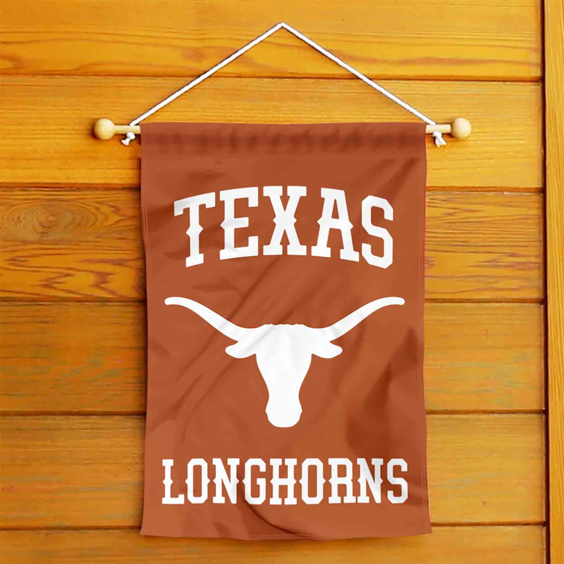 Texas Longhorns Wordmark Garden Banner Flag - Sports Collectibles, Sports Memorabilia, Sports Fan Shop, Sports Gifts