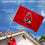 College Flags & Banners Co. Ball State Cardinals New Logo Red Flag and Pole Bracket Mount Bundle - Sports Collectibles, Sports Memorabilia, Sports Fan Shop, Sports Gifts