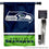 WinCraft Seahawks Banner House Flag and 5 Foot Flagpole Set - Sports Collectibles, Sports Memorabilia, Sports Fan Shop, Sports Gifts