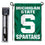 Michigan State University Garden Flag and USA Flag Stand Pole Holder Set - Sports Collectibles, Sports Memorabilia, Sports Fan Shop, Sports Gifts