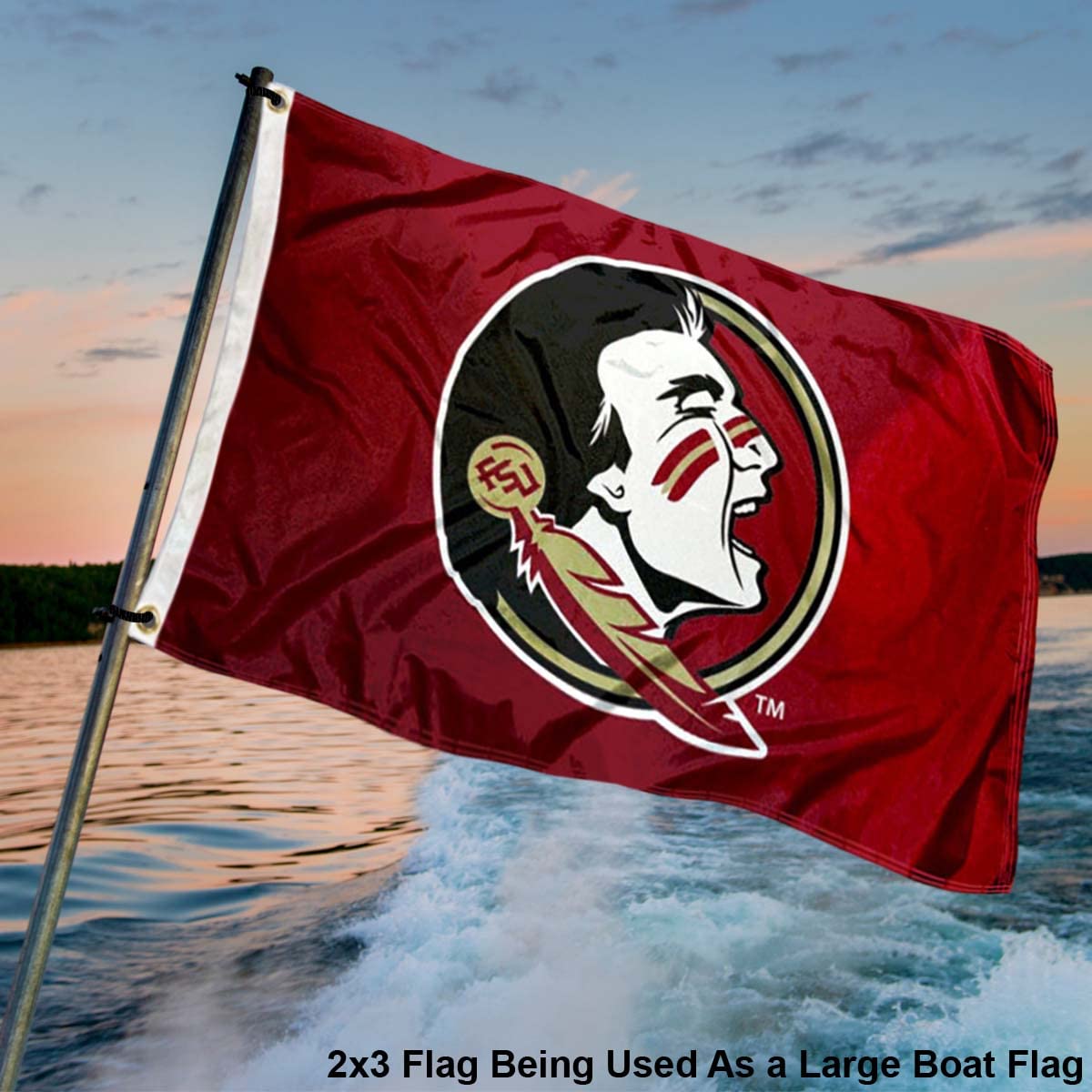 College Flags & Banners Co. Florida State Seminoles 2x3 Foot Flag - Sports Collectibles, Sports Memorabilia, Sports Fan Shop, Sports Gifts