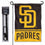 WinCraft San Diego Padres New Logo Garden Flag and Pole Stand Mount - Sports Collectibles, Sports Memorabilia, Sports Fan Shop, Sports Gifts
