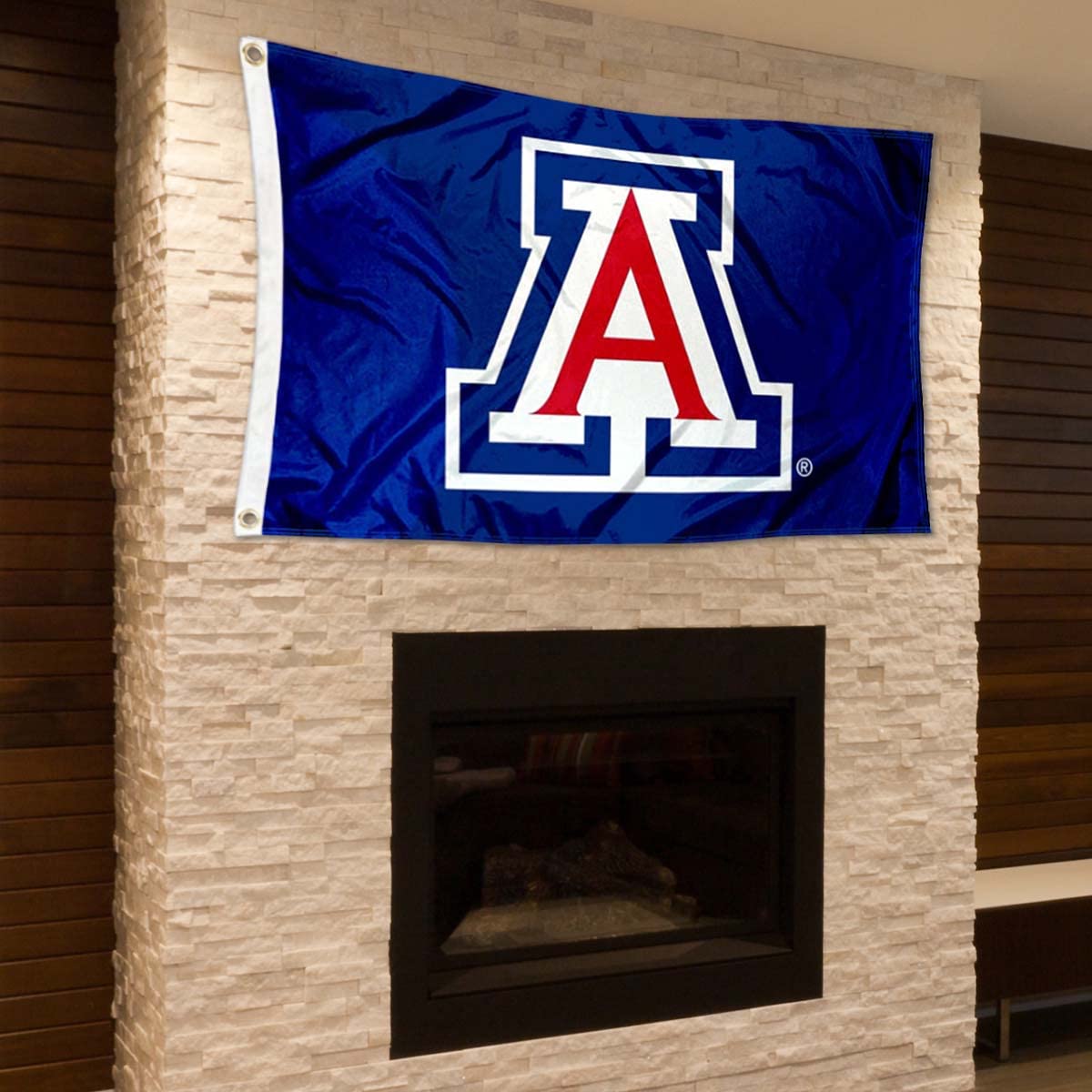 Arizona Wildcats Small 2'x3' Flag and USA 3x5 Flag Set - Sports Collectibles, Sports Memorabilia, Sports Fan Shop, Sports Gifts
