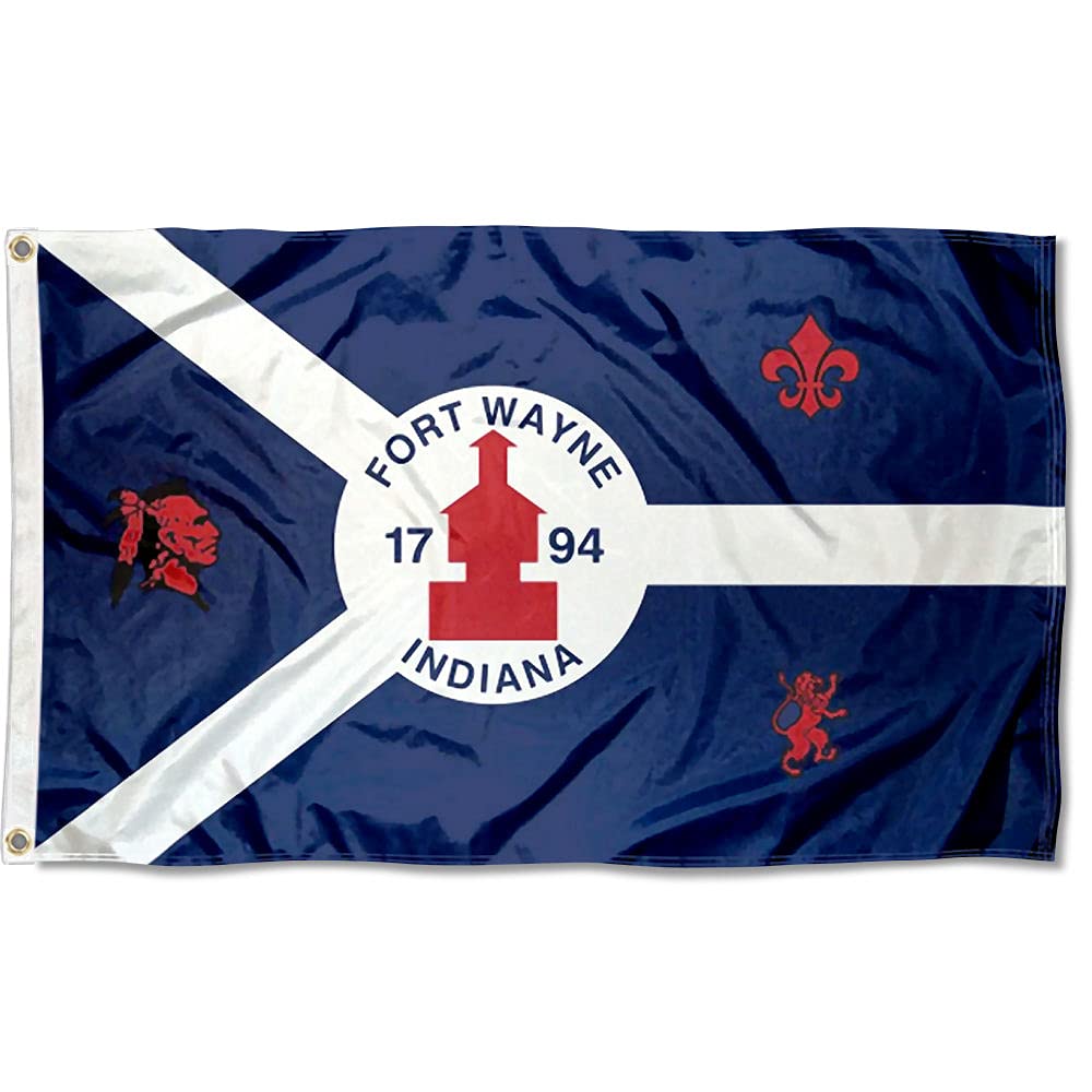 Sports Flags Pennants Company City of Fort Wayne Flag 3x5 Foot Banner - Sports Collectibles, Sports Memorabilia, Sports Fan Shop, Sports Gifts