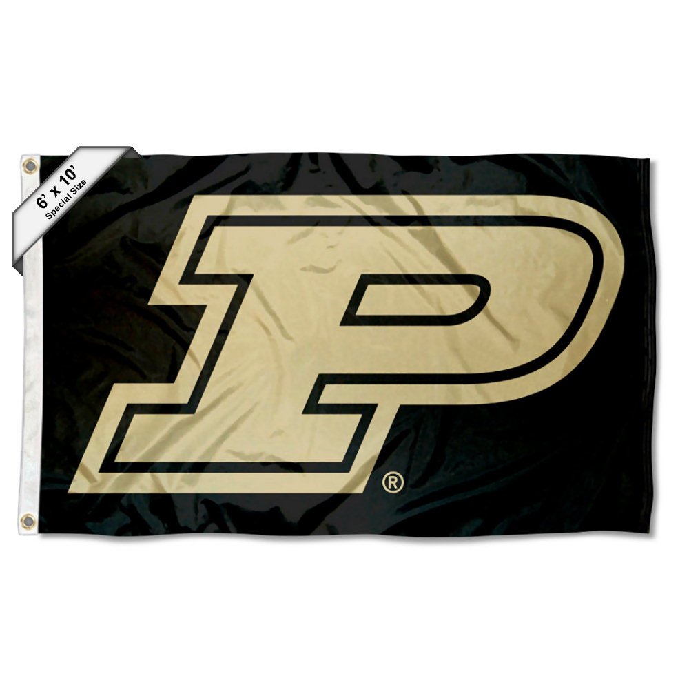 College Flags & Banners Co. Purdue Boilermakers 6x10 Feet Slanted P Flag - Sports Collectibles, Sports Memorabilia, Sports Fan Shop, Sports Gifts