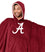 Pegasus Sports NCAA Alabama Crimson Tide Team Color Bloncho w/Logo Patch & Sherpa - Sports Gifts, Sports Memorabilia, Sports Collectibles, Fan Shop