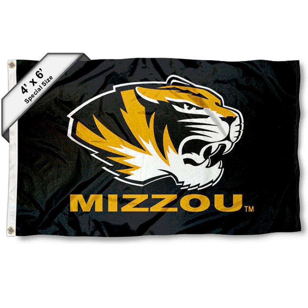 College Flags & Banners Co. Missouri Mizzou Tigers 4 ft x 6 ft Flag - Sports Collectibles, Sports Memorabilia, Sports Fan Shop, Sports Gifts