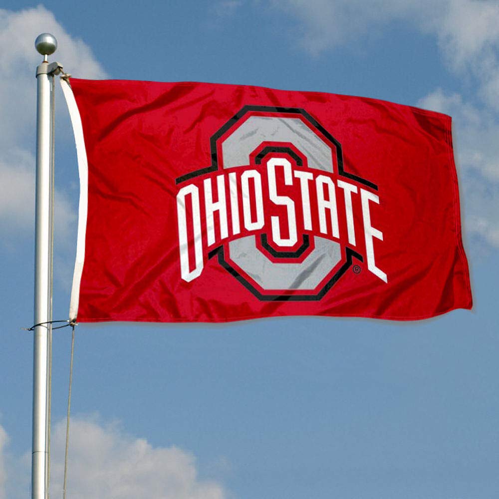College Flags & Banners Co. Ohio State Buckeyes Polyester Outdoor 3x5 Grommet Banner Flag - Sports Collectibles, Sports Memorabilia, Sports Fan Shop, Sports Gifts