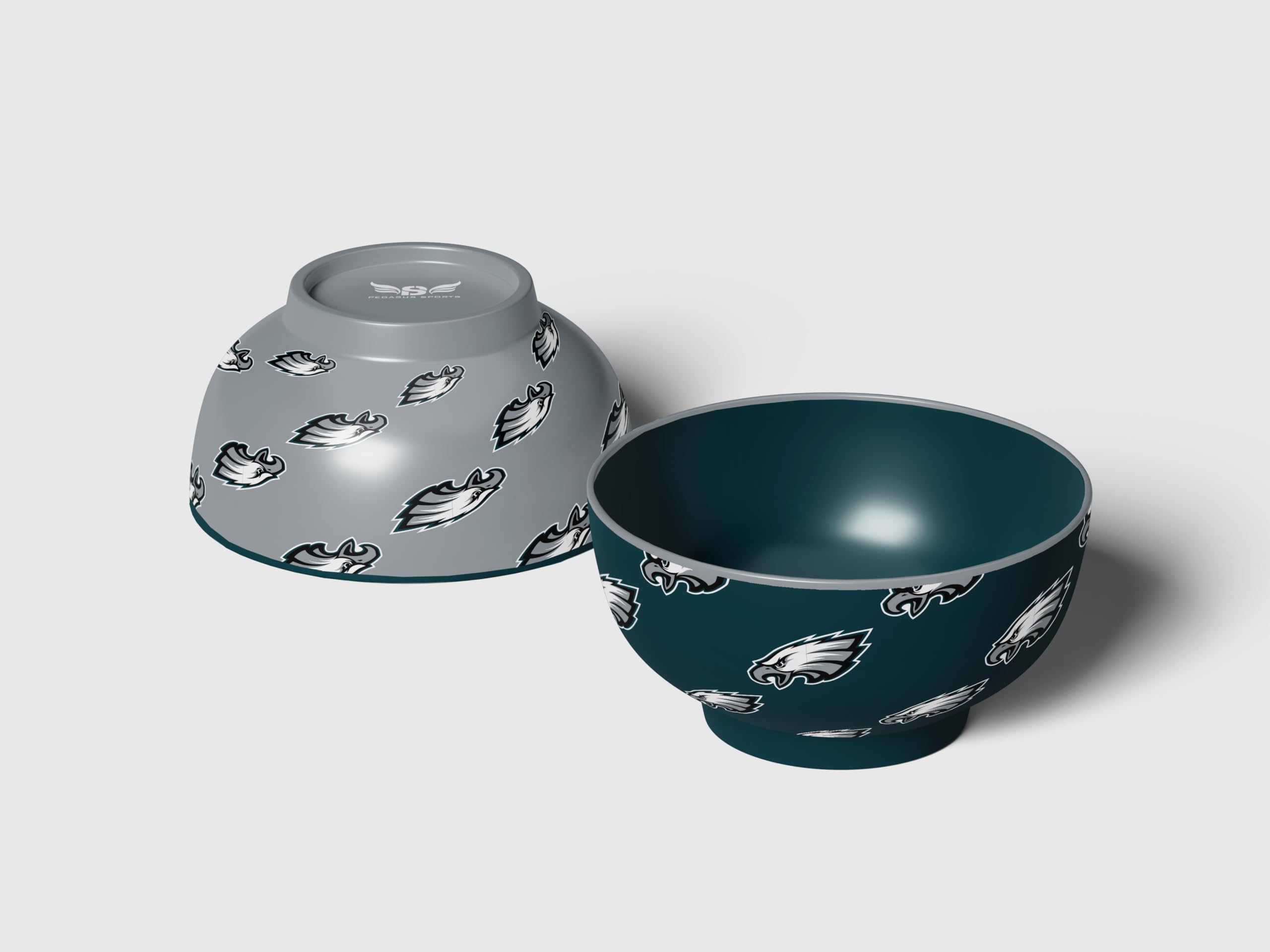 Pegasus Sports NFL Philadelphia Eagles Home and Away 2 Pack Serving Bowls - Sports Gifts, Sports Memorabilia, Sports Collectibles, Fan Shop
