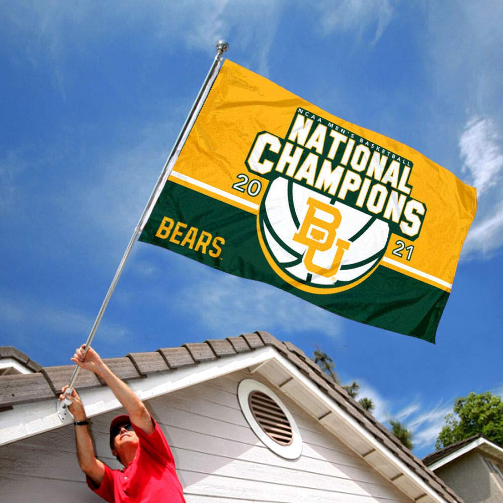 Baylor BU Bears College Basketball 2021 National Champions Banner Flag - Sports Collectibles, Sports Memorabilia, Sports Fan Shop, Sports Gifts