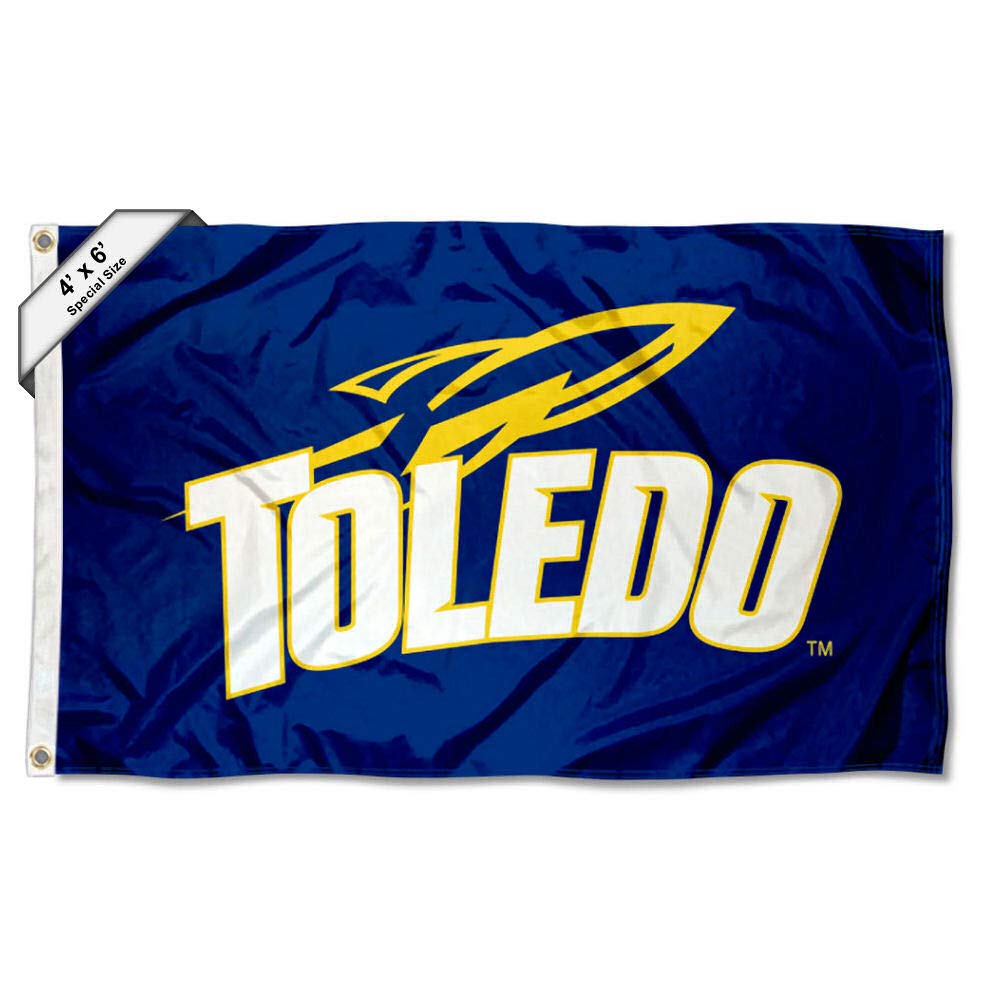College Flags & Banners Co. Toledo Rockets 4 ft x 6 ft Flag - Sports Collectibles, Sports Memorabilia, Sports Fan Shop, Sports Gifts