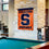 College Flags & Banners Co. SU Orange House Flag and Wood Banner Pole Set - Sports Collectibles, Sports Memorabilia, Sports Fan Shop, Sports Gifts