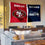 WinCraft San Francisco 49ers and Seattle Seahawks House Divided Flag Rivalry Banner - Sports Collectibles, Sports Memorabilia, Sports Fan Shop, Sports Gifts