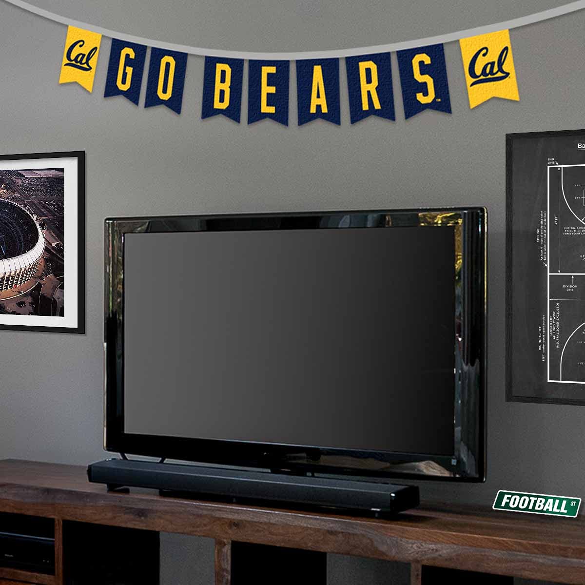 Cal Berkeley Golden Bears Banner String Pennant Flags - Sports Collectibles, Sports Memorabilia, Sports Fan Shop, Sports Gifts
