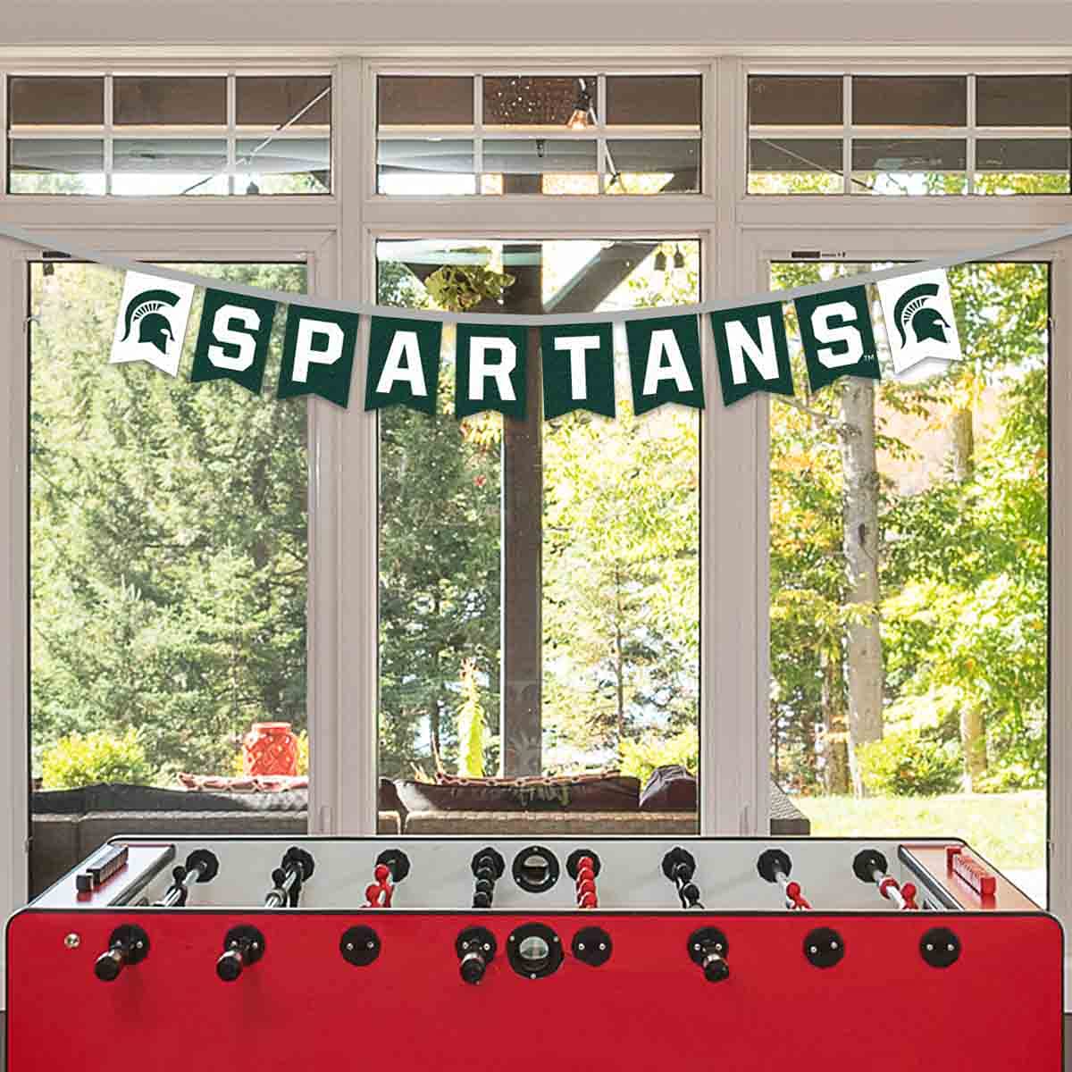 Michigan State Spartans Banner String Pennant Flags - Sports Collectibles, Sports Memorabilia, Sports Fan Shop, Sports Gifts