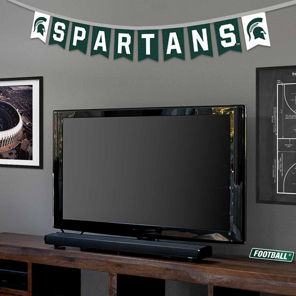 Michigan State Spartans Banner String Pennant Flags - Sports Collectibles, Sports Memorabilia, Sports Fan Shop, Sports Gifts