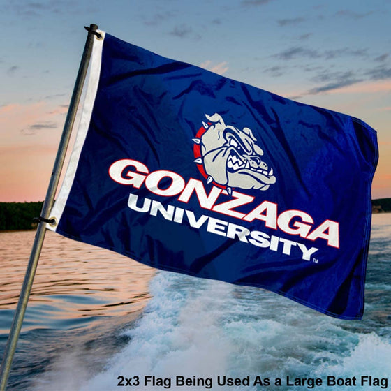 College Flags & Banners Co. Gonzaga Bulldogs 2x3 Foot Flag - Sports Collectibles, Sports Memorabilia, Sports Fan Shop, Sports Gifts