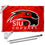SIU Edwardsville Cougars Logo Flag and Pole Bracket Mount Bundle - Sports Collectibles, Sports Memorabilia, Sports Fan Shop, Sports Gifts