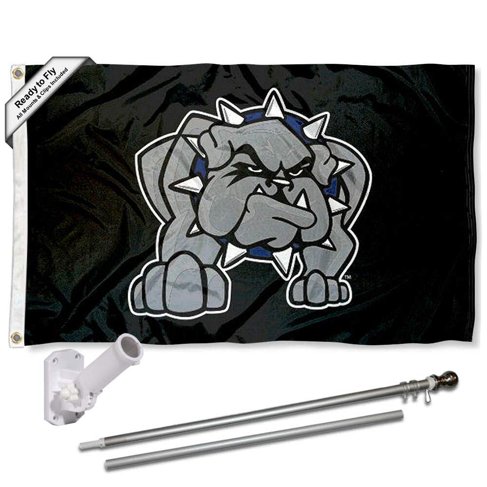 College Flags & Banners Co. Southwestern Oklahoma State Bulldogs Flag with Pole and Bracket Holder University Set - Sports Collectibles, Sports Memorabilia, Sports Fan Shop, Sports Gifts