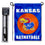 Kansas KU Jayhawks Basketball Garden Banner and USA Flag Stand Pole Holder Set - Sports Collectibles, Sports Memorabilia, Sports Fan Shop, Sports Gifts