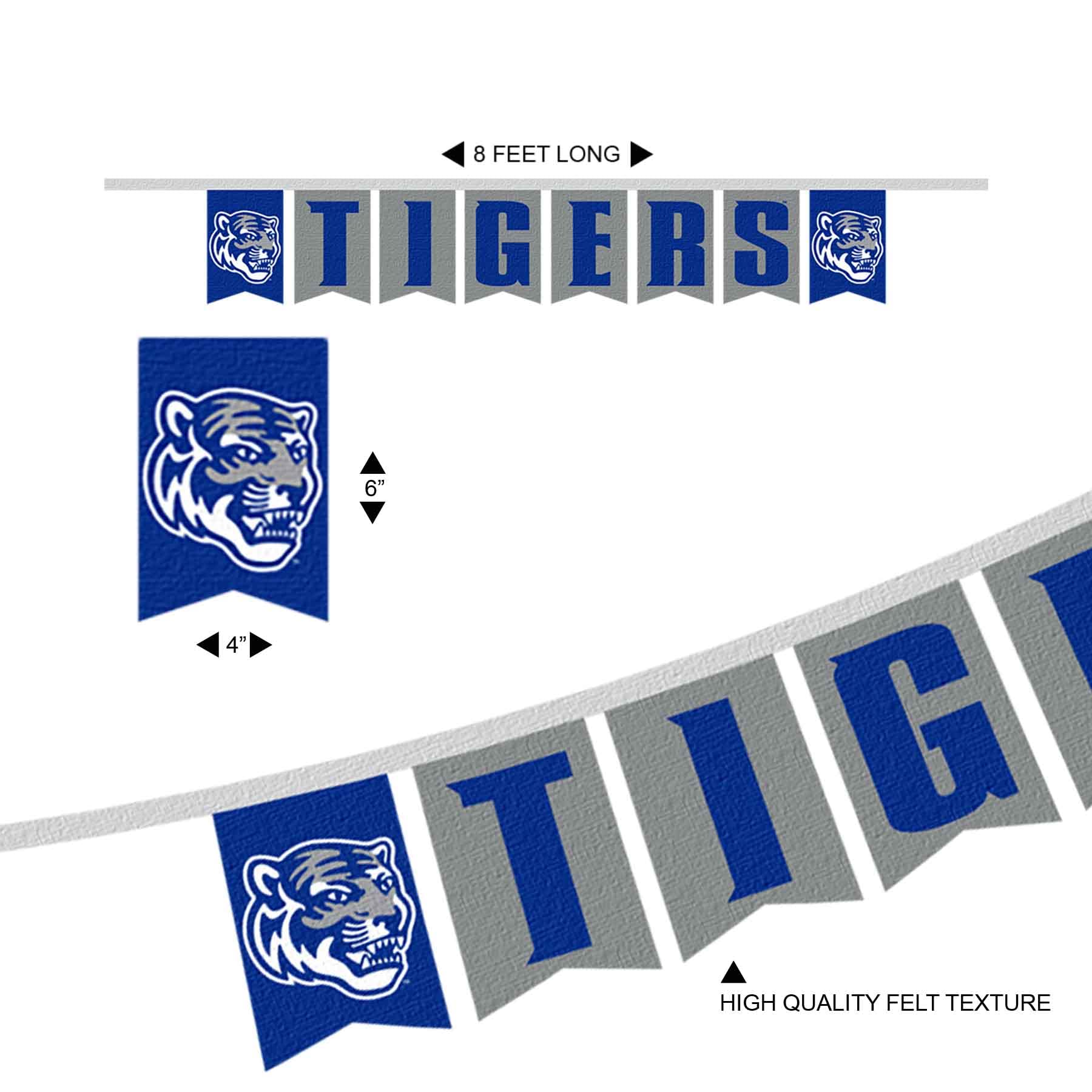 Memphis Tigers Banner String Pennant Flags - Sports Collectibles, Sports Memorabilia, Sports Fan Shop, Sports Gifts