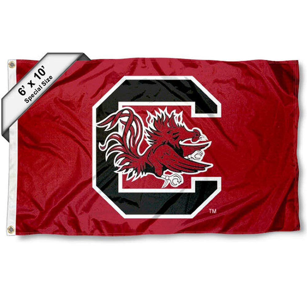 College Flags & Banners Co. South Carolina Gamecocks 6x10 Feet Flag - Sports Collectibles, Sports Memorabilia, Sports Fan Shop, Sports Gifts