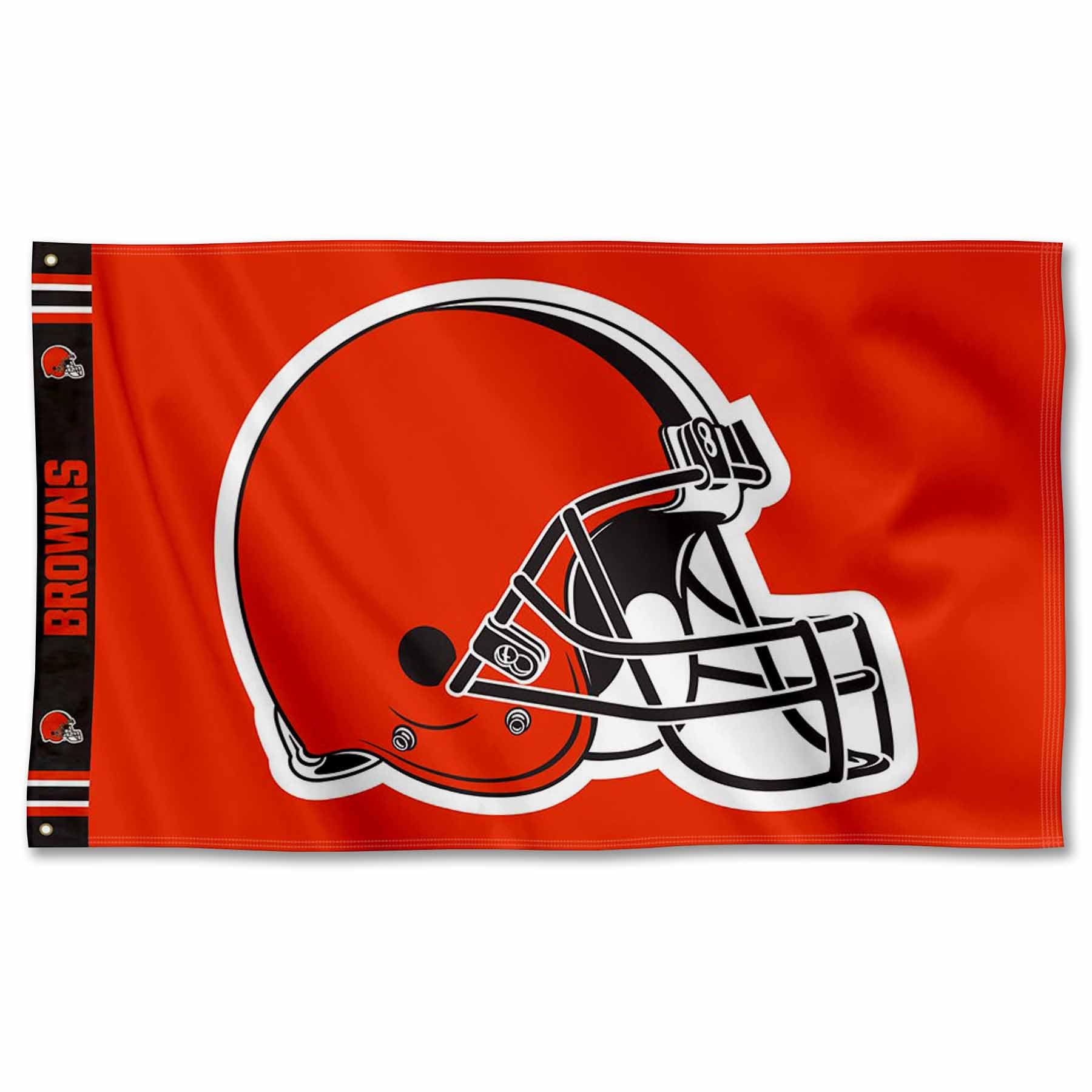 WinCraft Cleveland Browns Printed Header 3x5 Foot Banner Flag - Sports Collectibles, Sports Memorabilia, Sports Fan Shop, Sports Gifts