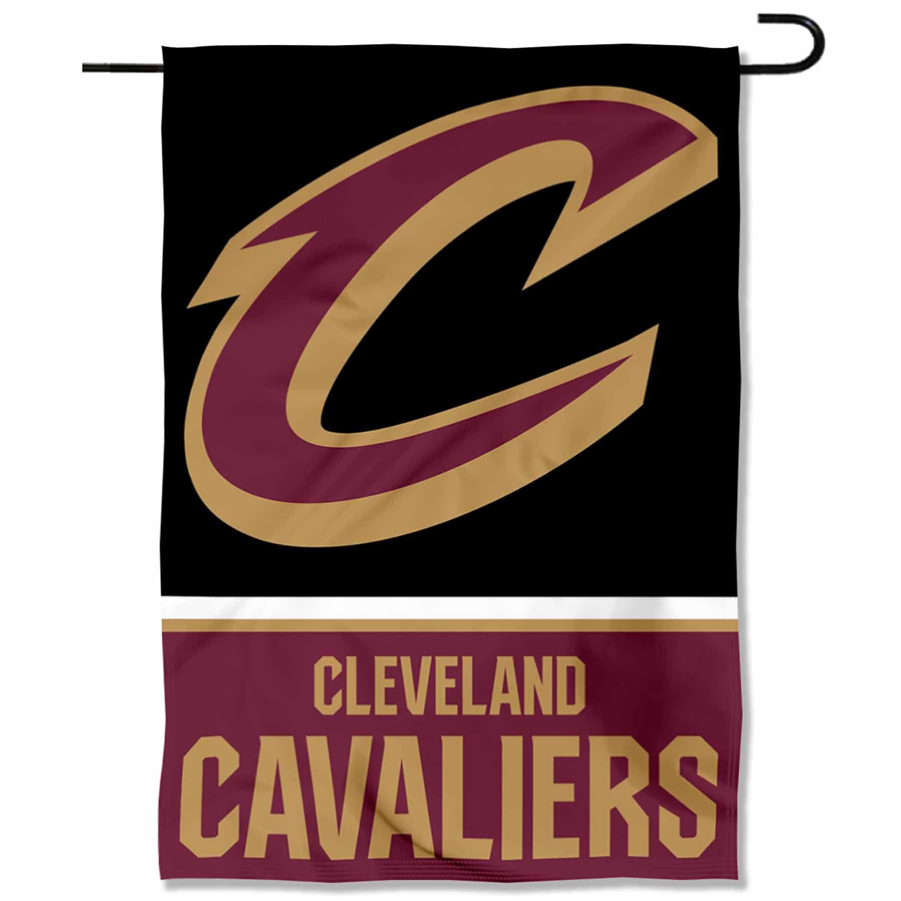 WinCraft Cleveland Cavaliers Black Double Sided Garden Flag - Sports Collectibles, Sports Memorabilia, Sports Fan Shop, Sports Gifts