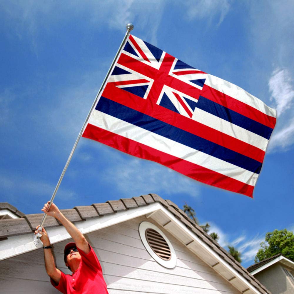 Sports Flags Pennants Company State of Hawaii Flag 3x5 Foot Banner - Sports Collectibles, Sports Memorabilia, Sports Fan Shop, Sports Gifts