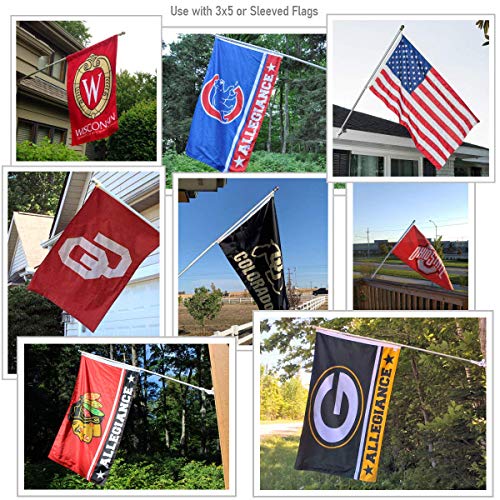 College Flags & Banners Co. Millikin University Flag and Pole Bracket Mount Bundle - Sports Collectibles, Sports Memorabilia, Sports Fan Shop, Sports Gifts