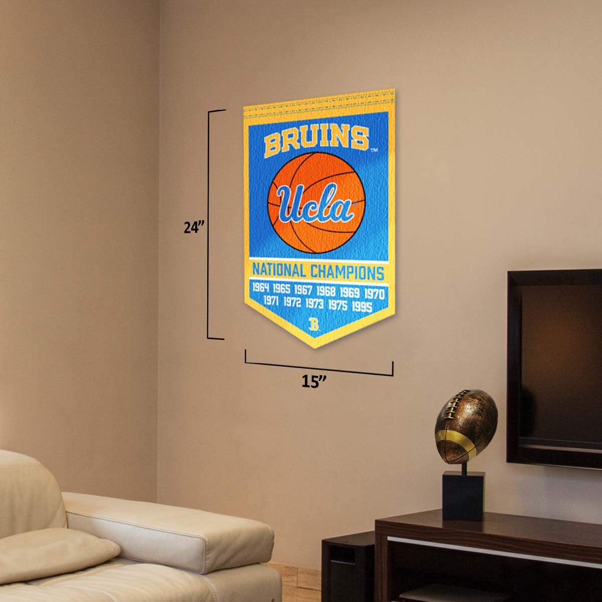 Bruins Basketball Championship Banner - Sports Collectibles, Sports Memorabilia, Sports Fan Shop, Sports Gifts