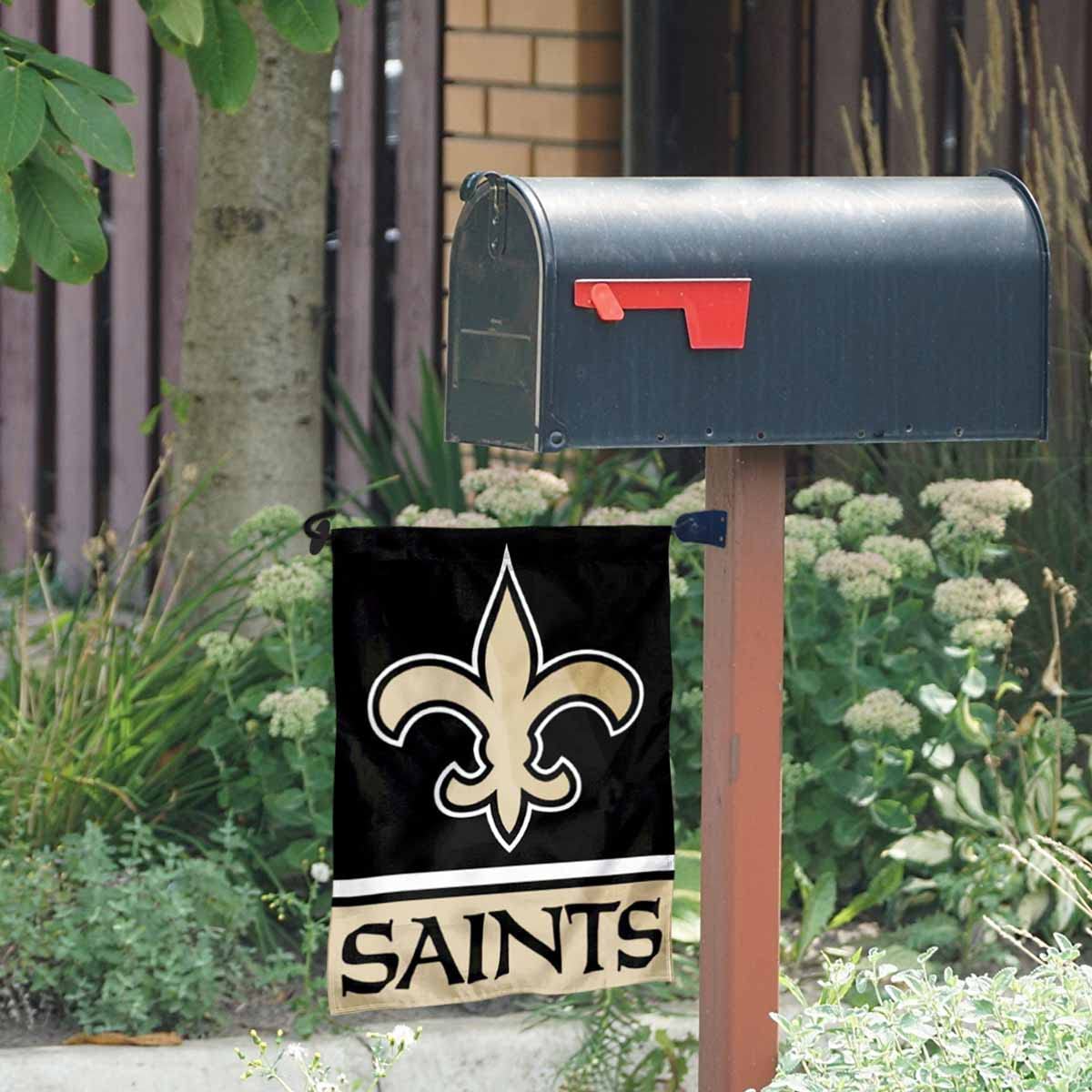 WinCraft Saints Garden Flag and Mailbox Post Pole Holder Mount - Sports Collectibles, Sports Memorabilia, Sports Fan Shop, Sports Gifts