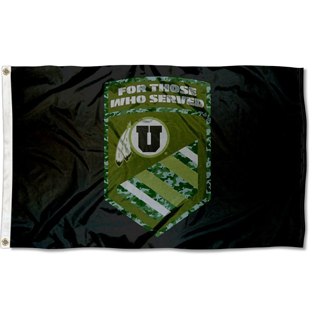 College Flags & Banners Co. Utah for Those Who Served Flag - Sports Collectibles, Sports Memorabilia, Sports Fan Shop, Sports Gifts
