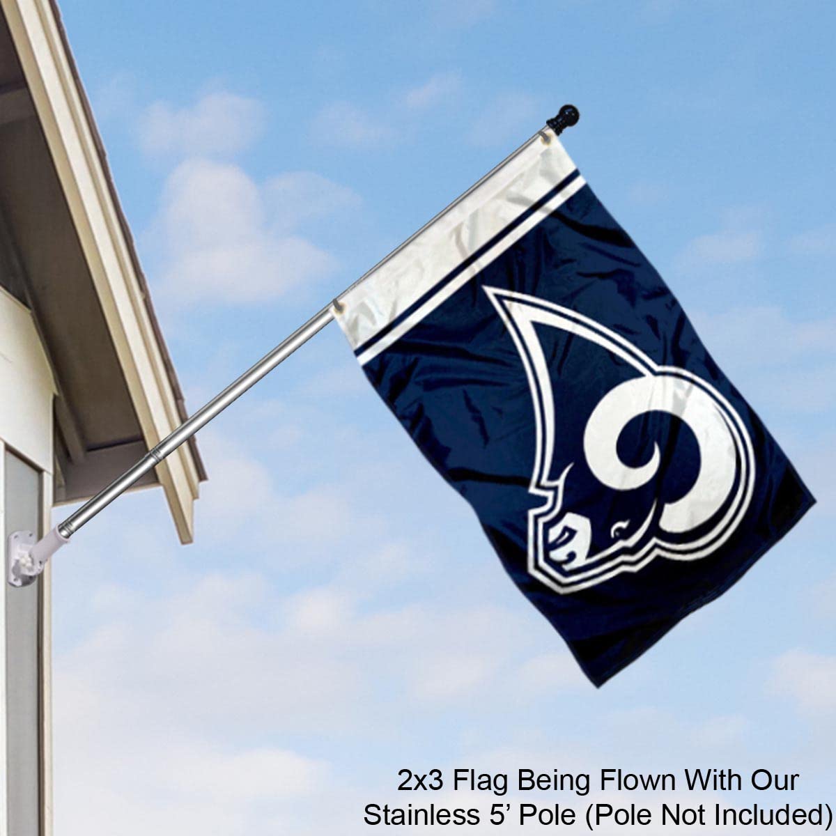 WinCraft LA Rams 2x3 Feet Small Flag - Sports Collectibles, Sports Memorabilia, Sports Fan Shop, Sports Gifts