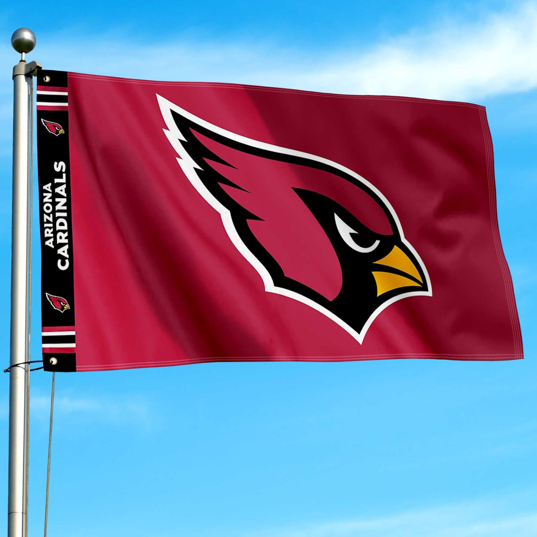 WinCraft Arizona Cardinals Printed Header 3x5 Foot Banner Flag - Sports Collectibles, Sports Memorabilia, Sports Fan Shop, Sports Gifts