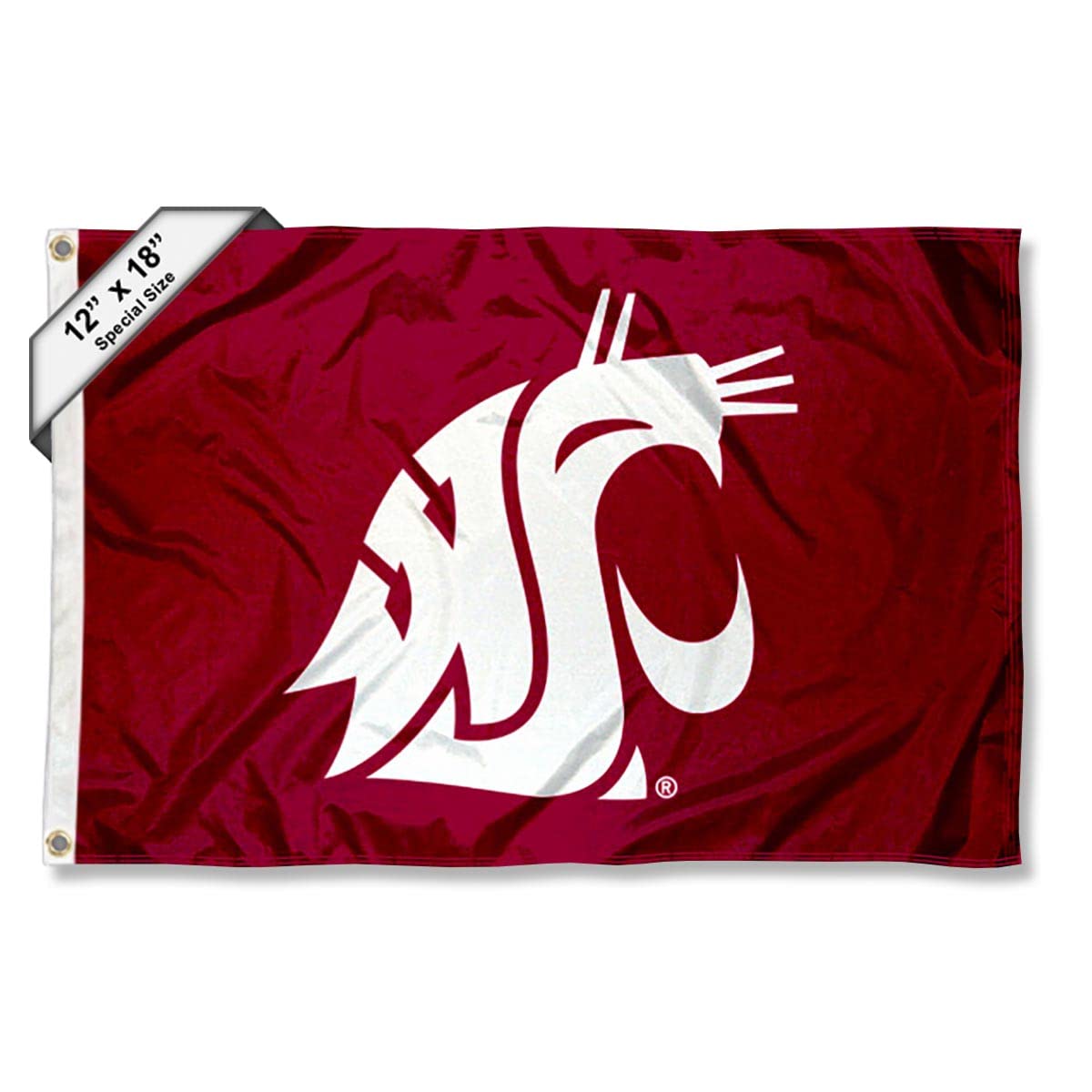 College Flags & Banners Co. Washington State University Golf Cart and Boat Flag - Sports Collectibles, Sports Memorabilia, Sports Fan Shop, Sports Gifts