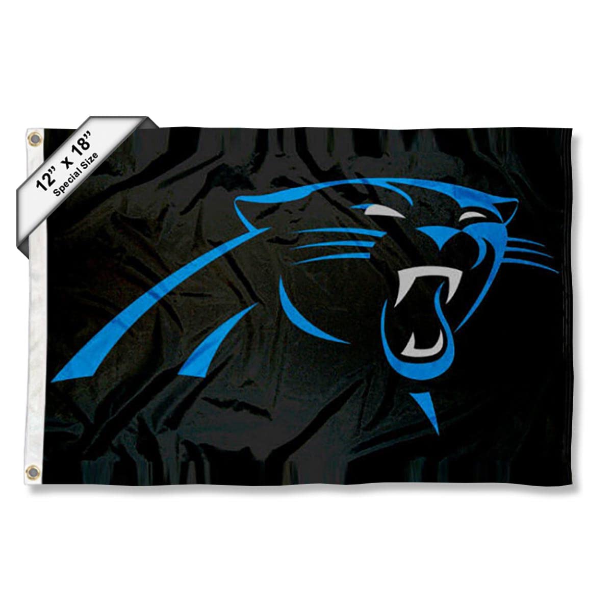 WinCraft Carolina Panthers Boat and Golf Cart Flag - Sports Collectibles, Sports Memorabilia, Sports Fan Shop, Sports Gifts