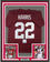 Framed Autographed/Signed Najee Harris 35x39 Alabama Red College Football Jersey Beckett BAS COA