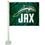 College Flags & Banners Co. Jacksonville Dolphins Car Flag - Sports Collectibles, Sports Memorabilia, Sports Fan Shop, Sports Gifts