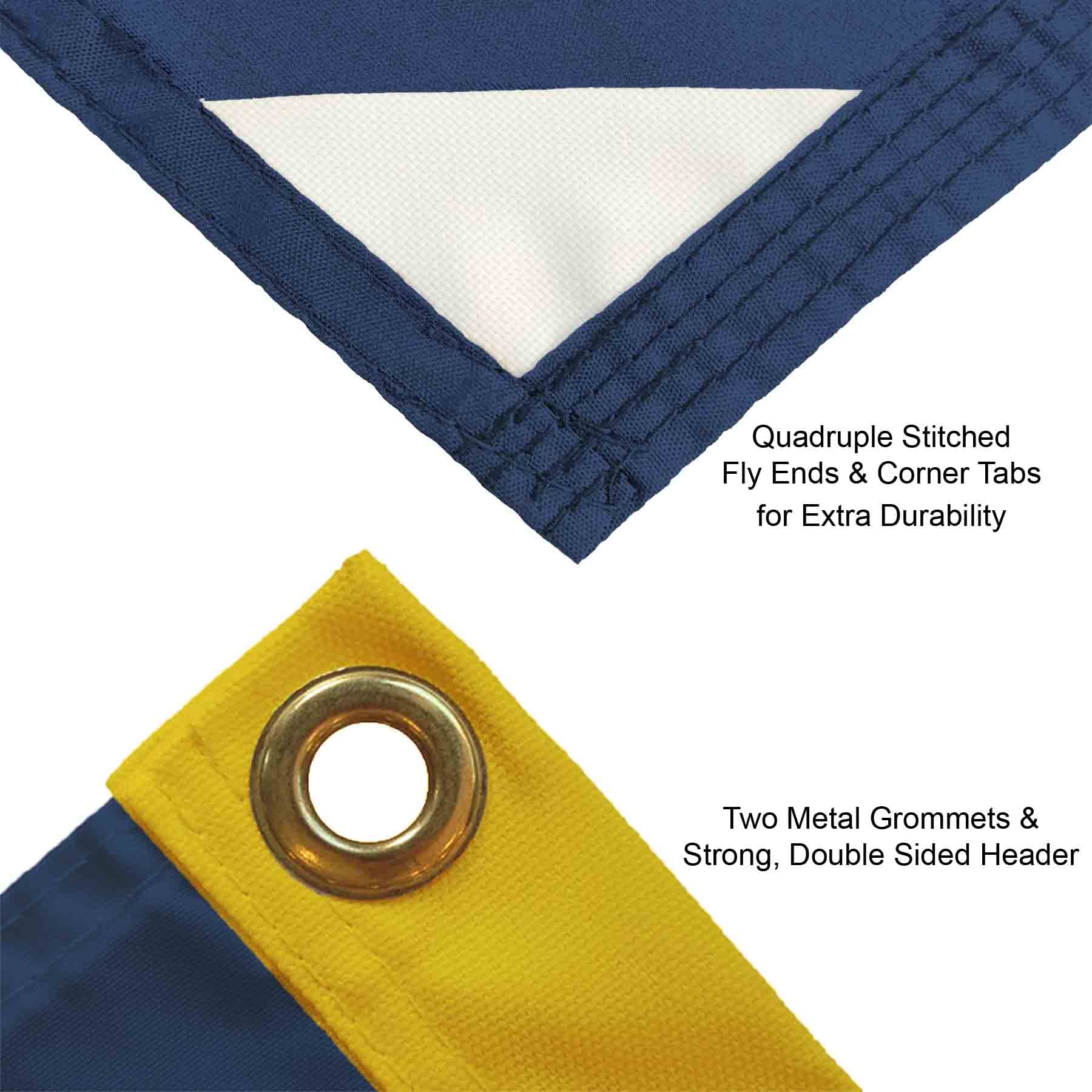 College Flags & Banners Co. Michigan Team University Wolverines Hail to The Victors Printed Header 3x5 Foot Banner Flag - Sports Collectibles, Sports Memorabilia, Sports Fan Shop, Sports Gifts