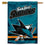 WinCraft San Jose Sharks Double Sided Banner House Flag - Sports Collectibles, Sports Memorabilia, Sports Fan Shop, Sports Gifts
